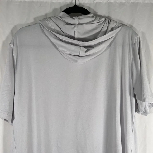 Chiefs Fit Hoodie Men's Large Grey Short Sleeve Lightweight - Picture 10 of 11